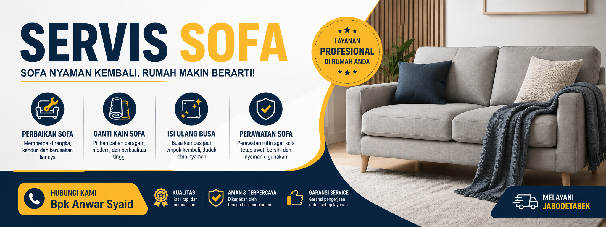 Berkah Interior Jasa Servis Sofa Jakarta Timur